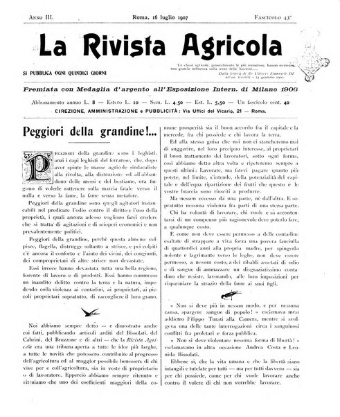 La rivista agricola