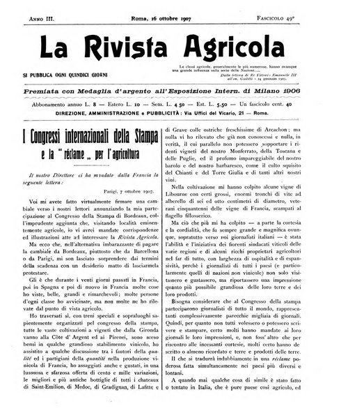 La rivista agricola