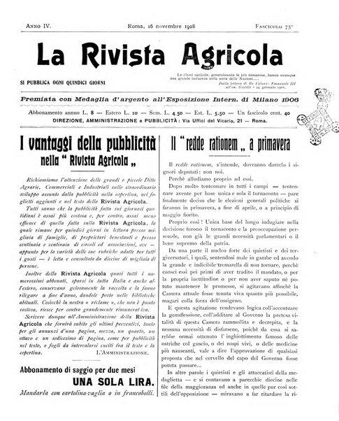 La rivista agricola