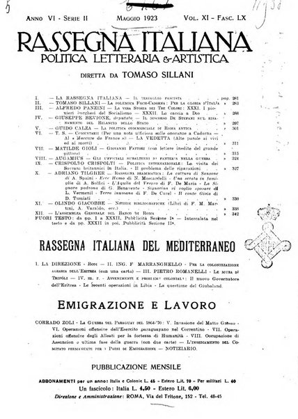 Rassegna italiana politica letteraria e artistica