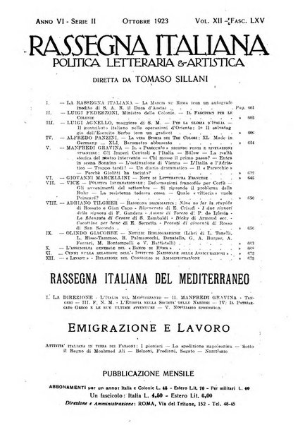 Rassegna italiana politica letteraria e artistica