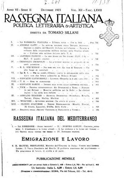 Rassegna italiana politica letteraria e artistica