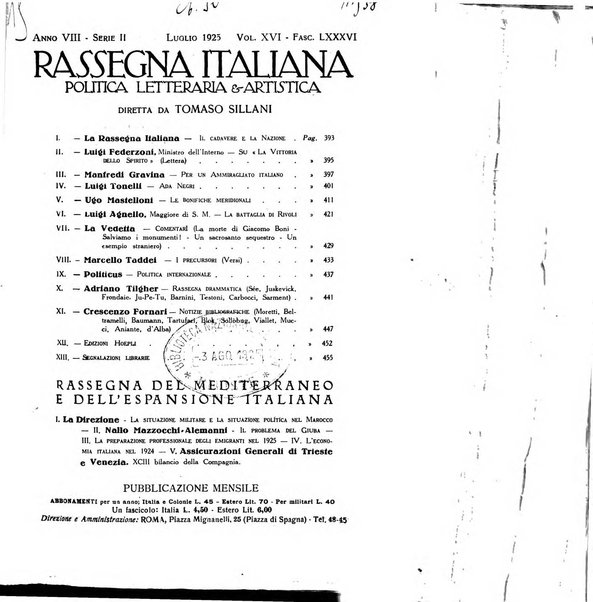 Rassegna italiana politica letteraria e artistica