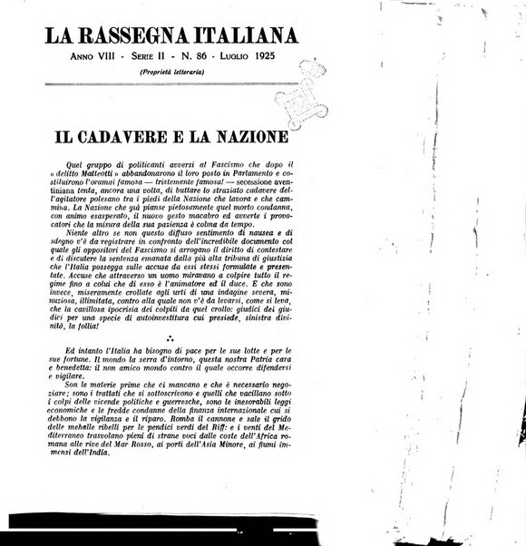 Rassegna italiana politica letteraria e artistica