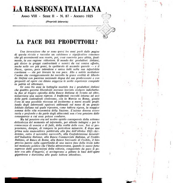 Rassegna italiana politica letteraria e artistica