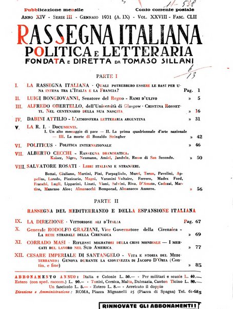 Rassegna italiana politica letteraria e artistica