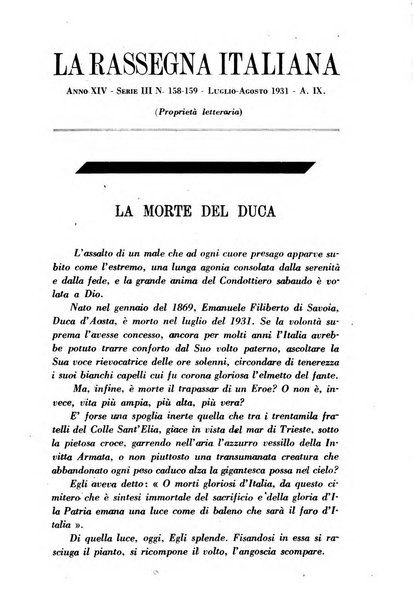 Rassegna italiana politica letteraria e artistica