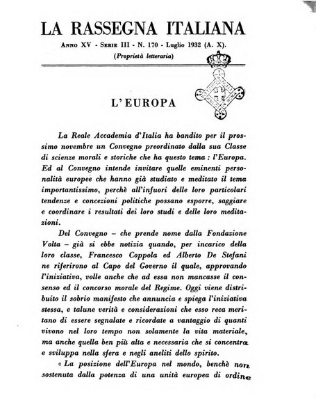 Rassegna italiana politica letteraria e artistica