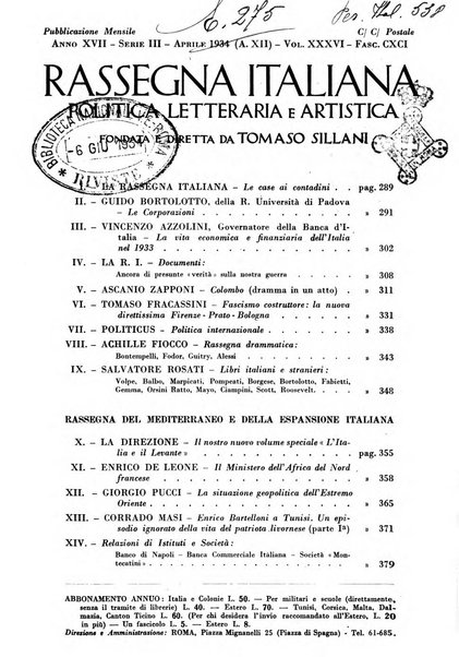 Rassegna italiana politica letteraria e artistica