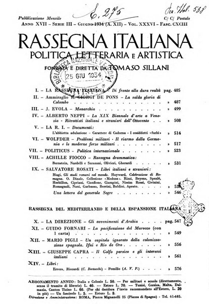 Rassegna italiana politica letteraria e artistica