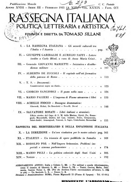 Rassegna italiana politica letteraria e artistica