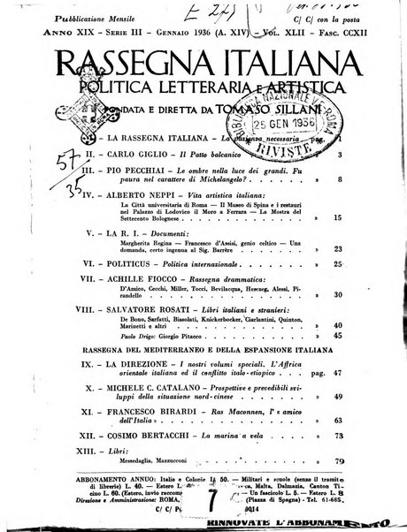 Rassegna italiana politica letteraria e artistica