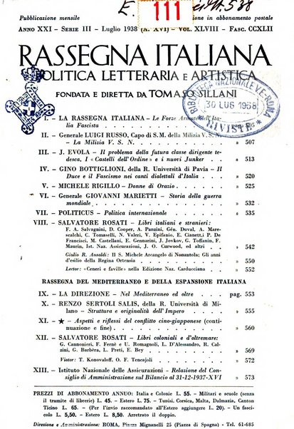 Rassegna italiana politica letteraria e artistica