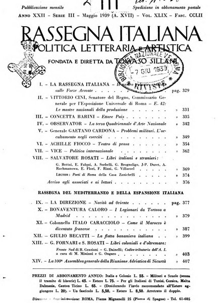 Rassegna italiana politica letteraria e artistica