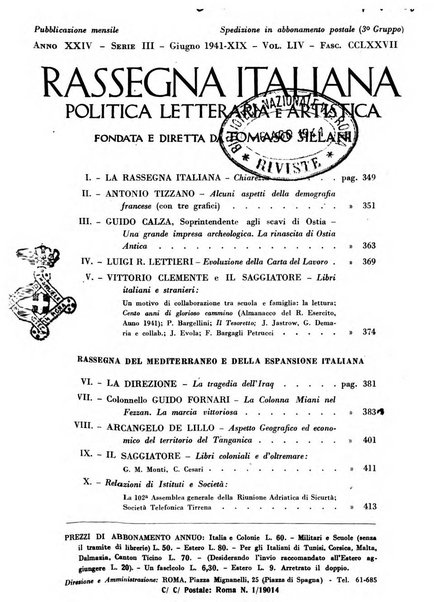 Rassegna italiana politica letteraria e artistica