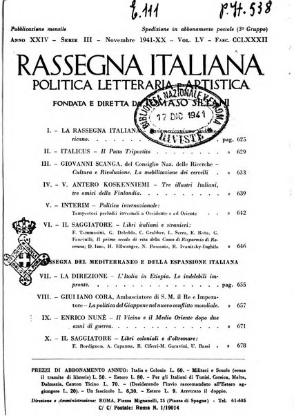 Rassegna italiana politica letteraria e artistica