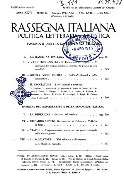 Rassegna italiana politica letteraria e artistica