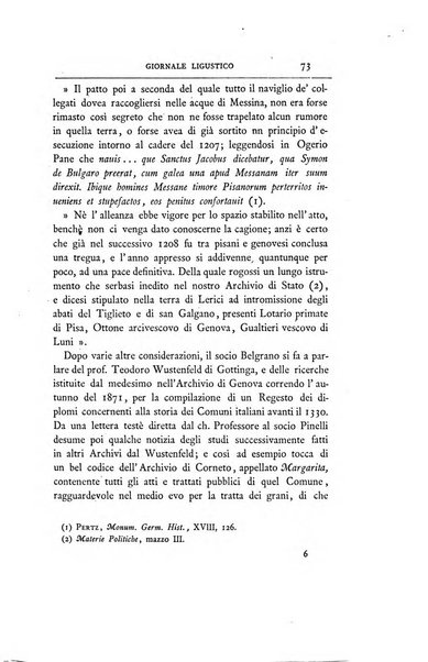 Giornale ligustico di archeologia, storia e belle arti