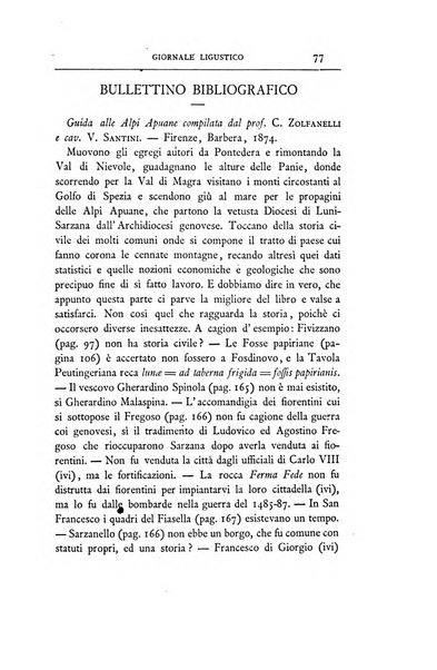 Giornale ligustico di archeologia, storia e belle arti