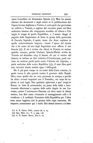 Giornale ligustico di archeologia, storia e belle arti