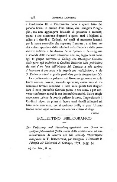 Giornale ligustico di archeologia, storia e belle arti