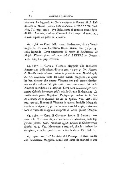 Giornale ligustico di archeologia, storia e belle arti