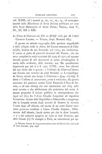 Giornale ligustico di archeologia, storia e belle arti