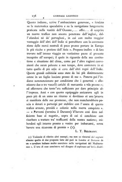 Giornale ligustico di archeologia, storia e belle arti