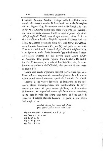 Giornale ligustico di archeologia, storia e belle arti