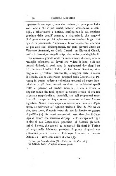 Giornale ligustico di archeologia, storia e belle arti