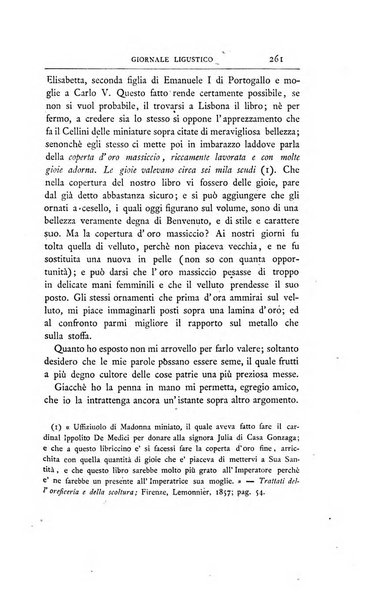 Giornale ligustico di archeologia, storia e belle arti