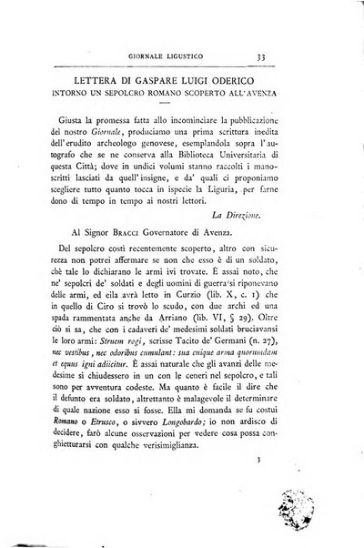 Giornale ligustico di archeologia, storia e belle arti