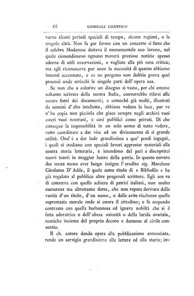 Giornale ligustico di archeologia, storia e belle arti