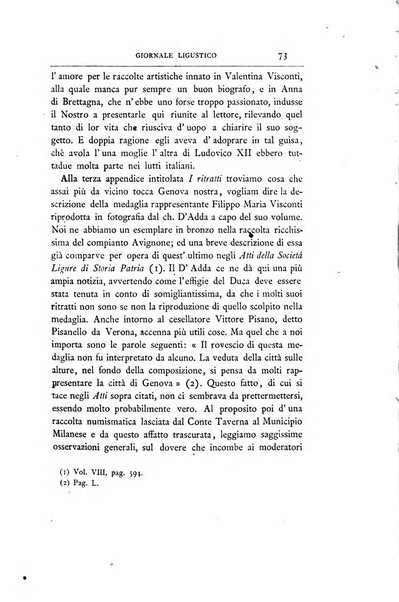 Giornale ligustico di archeologia, storia e belle arti