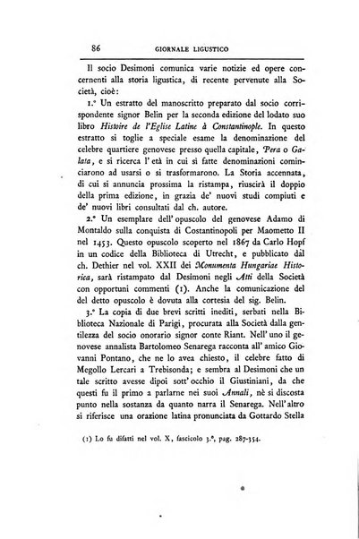 Giornale ligustico di archeologia, storia e belle arti