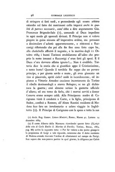 Giornale ligustico di archeologia, storia e belle arti