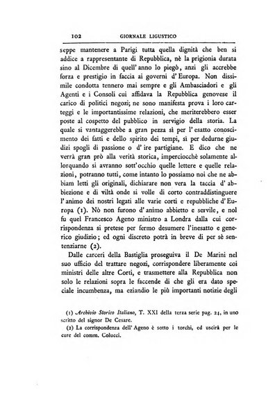 Giornale ligustico di archeologia, storia e belle arti