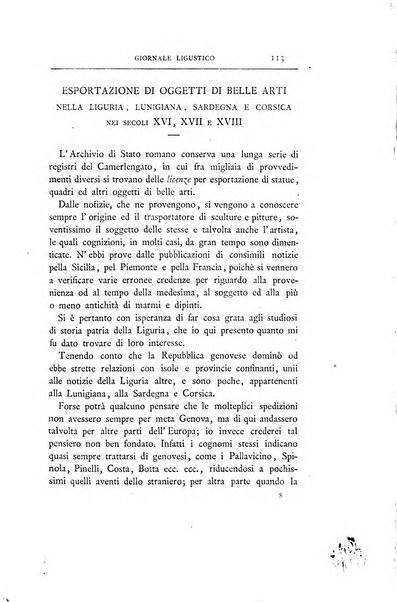 Giornale ligustico di archeologia, storia e belle arti