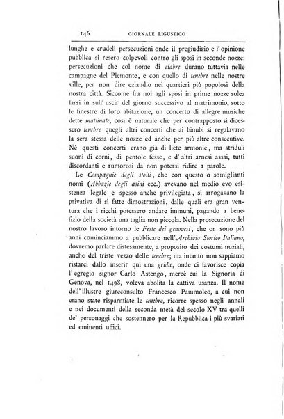 Giornale ligustico di archeologia, storia e belle arti