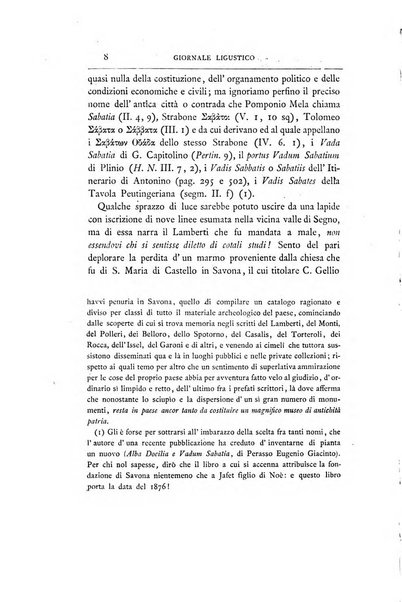 Giornale ligustico di archeologia, storia e belle arti