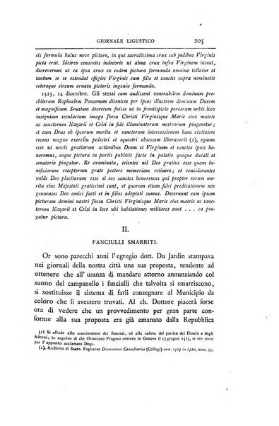 Giornale ligustico di archeologia, storia e belle arti