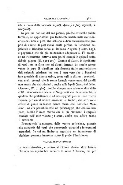 Giornale ligustico di archeologia, storia e belle arti