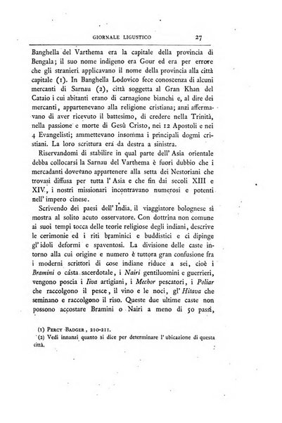 Giornale ligustico di archeologia, storia e belle arti