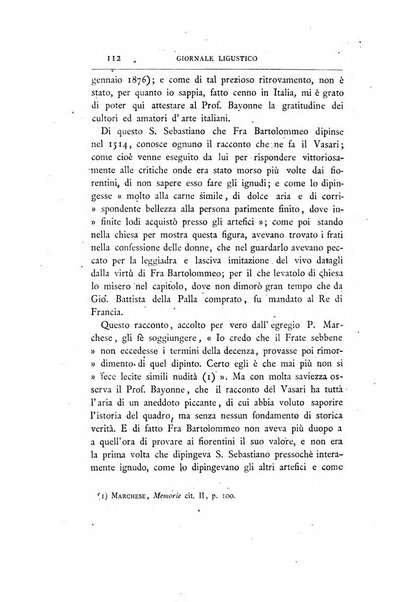 Giornale ligustico di archeologia, storia e belle arti