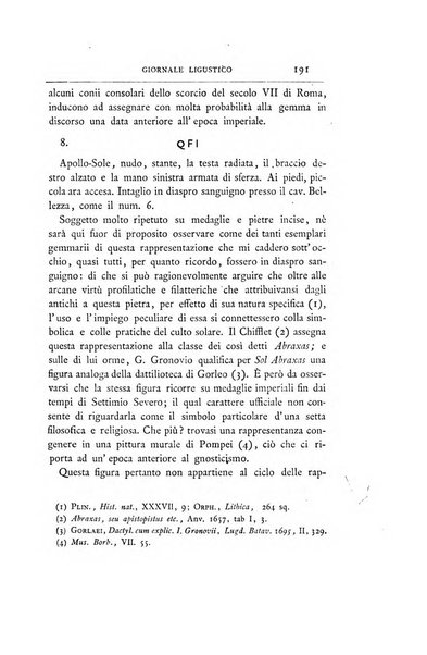 Giornale ligustico di archeologia, storia e belle arti