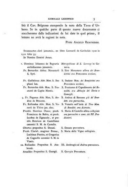 Giornale ligustico di archeologia, storia e belle arti