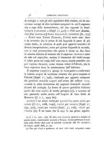 Giornale ligustico di archeologia, storia e belle arti