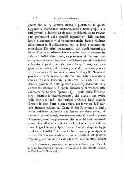 Giornale ligustico di archeologia, storia e belle arti