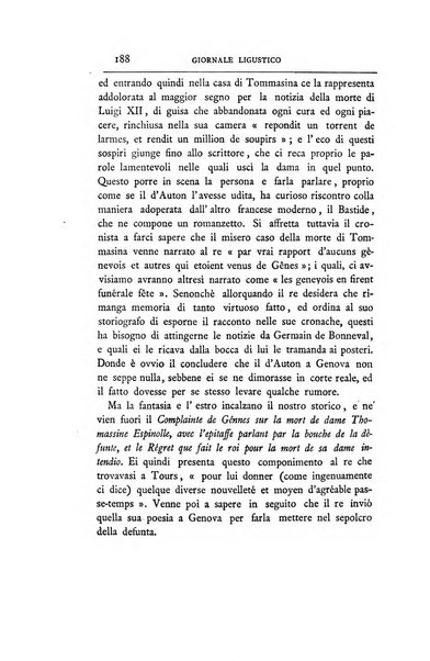 Giornale ligustico di archeologia, storia e belle arti