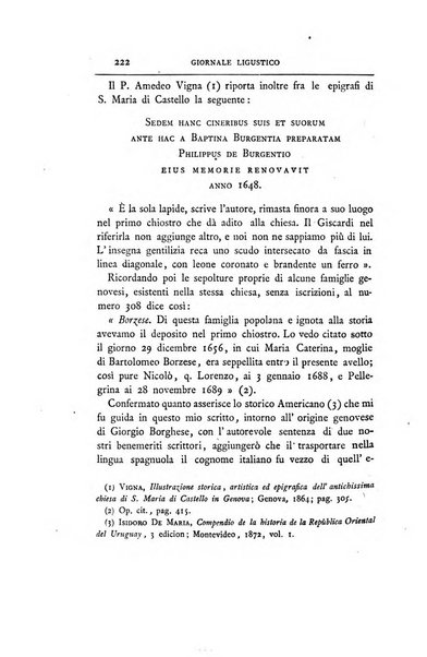 Giornale ligustico di archeologia, storia e belle arti